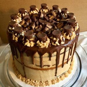 Chocolate Peanut Butter Ice Cream Cake - Chew On This