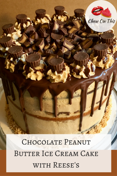 Chocolate Peanut Butter Ice Cream Cake