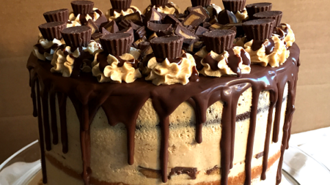 Chocolate Cake with Chocolate Cream Cheese Frosting