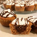 S'mores Cupcakes | Chocolate filled graham cracker cupcakes with marshmallow frosting