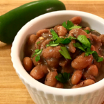 Spicy Pinto Beans with Jalapeno, Oregano and Cumin