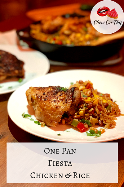 Easy One Pan Mexican Chicken and Rice | Packed with flavor and comes together in one pan...that's a reason to celebrate!