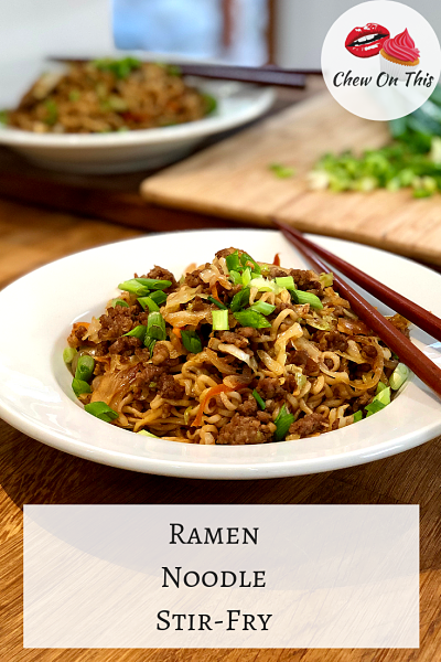 Quick, easy and delicious...this pork stir fry really elevates those ramen noodles!