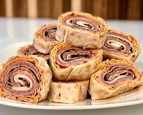 Muffuletta Pinwheels Chew On This