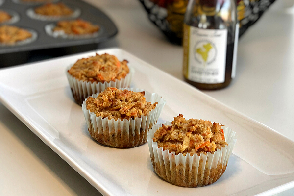 Almond Flour Muffins with Carrots and Apples