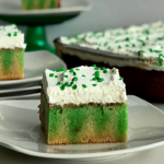 St. Patricks Lime Poke Cake