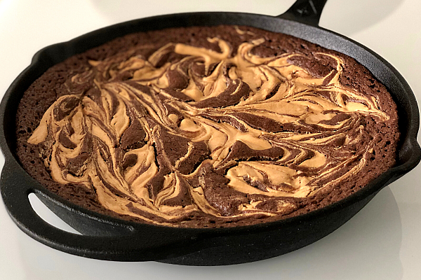 Peanut Butter Skillet Brownie