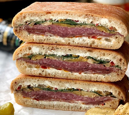 Italian Pressed Picnic Sandwiches