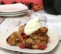 Cranberry Walnut Slow Cooker Bread Pudding