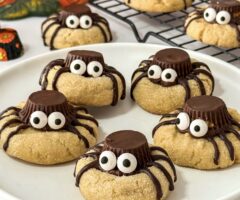 Peanut Butter Spider Cookies