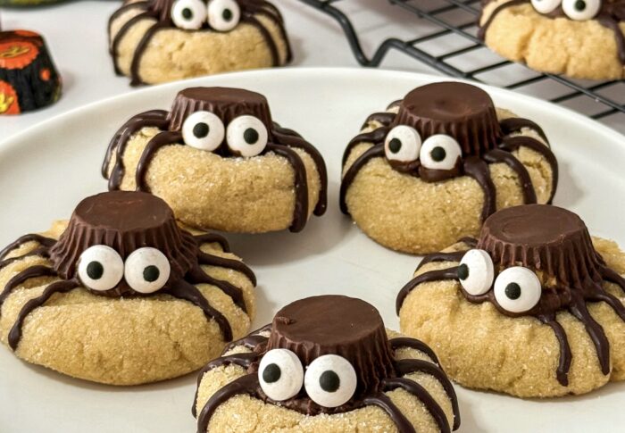 Peanut Butter Spider Cookies